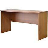 ライフスタイリングショップ ワークデスク 木製 幅140cm タモ材 薄型 ライトブラウン LS-332LB