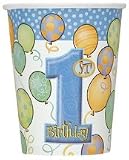 First Birthday Blue Boy Cups - by Unique Party