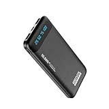 EEIVOL モバイルバッテリー15000mAh 大容量 極薄 軽量 小型 2台同時充電 携帯バッテリー スマホ充電器 LCD残量表示