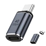 Anfurt USB4.0 Type C アダプター マグネット 2種類 ストレート L字 L型 オス メス 左右 90° PD 100W/5A 急速充電 40Gbps高速データ転送 8K@60Hz映像出力 タイプc type-c 90度 オス メス USB C コネクター スリム