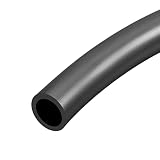 uxcell 潤滑油ホース ゴム ウォーターホースチューブ ブラック 内径10 mm 外径16 mm 全長2 M