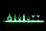 chivasing LED照明付きLiquorボトルDisplay Shelf withマルチカラー2 ft-4ftホームバー照明シェルフIncludesワイヤレスリモート壁マウント電源供給 47 I