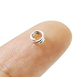 2個入り キーリング 二重カン キーホルダー マルカン シルバーパーツ ハンドメイド マルカン 丸カン バラ売り リング 輪っか 部品 手作り スターリングシルバー 純銀 シルバー925 (8mm)