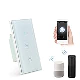 teepaoスマートディマースイッチ、ワイヤレスWiFiタッチDimmer壁パネルスイッチWork with Amazon Alexa /ホーム/ Google Appリモートコントロール、サポートi