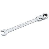 KISENG フレックスラチェットレンチ 首振りラチェット スパナ レンチ 8mm 1本