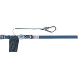 トラスコ中山:TRUSCO 巻取り式2WAY安全帯 1本つり専用 スチール製バックル 青緑 TSB-59-BG 型式:TSB-59-BG
