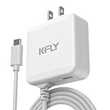 KFLY USB充電器 Type-C 急速充電 AC充電器/Type-C ケーブル一体型 薄型＆1Type-C ポート＆1.0mType-Cケーブル＆折りたたみ式プラグ ACアダプター コンセント 軽量 アンドロイド PSE認証済 iPhone15/Android&iOS/ゲーム機など対応 ホワイト