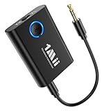 1Mii Bluetooth 5.3トランスミッター テレビ ブルートゥース レシーバー オーディオ 送信機 受信機 直感的な操作で2台同時接続 aptX Adaptive/aptX LL 低遅延/aptX HD/AAC AUX イヤホンジャック 3.5mm 対応、 車 車載 TV/PC/スピーカー/ホーム/飛行機/ボート/ジム用、充電しながら使用可 『TELEC認証済み』 ML301 白