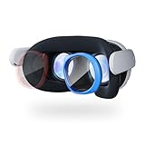 Maecker 度付きレンズ（右側の青、-2.5）Meta Quest 3用の度付きレンズ Quest 3に適用するレンズ度付き 軽量磁気ABSフレーム メタクエスト 3用のブルーライトブロッキングレンズ