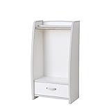 【JAJAN】キッズ ハンガーラック スリム 幅48cm　ホワイト［完成品][おまけ付き]【知育家具EVAキッズシリーズ】HRJ-48HW_s