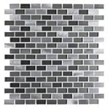 ICL T-4120 Metal Glass Mix Tile With Silver Aluminum, 12 x 12 Sheet, 11 Sheets Per Box, Gray