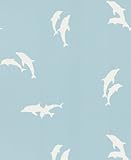 Brewster NG63869 Opo Aqua Dolphins Wallpaper [並行輸入品]