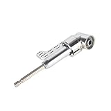 FUT(エフュ ト) 6.35mm シルバーDIY工具六角エクステンションレンチ 105°拡張コーナーユニットドリルビットドライバーソケットアダプター