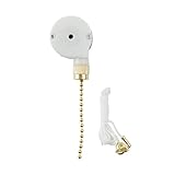 Gardner Bender GSW-34 Three Speed Pull Chain Switch, 6A 125VAC, Single Pull Triple Throw, OFF-ON-ON-