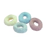 ホテルアメニティ ヘアゴム 業務用 パイルゴム Sサイズ (30×10mm) 4色 おまかせアソート30個セット