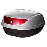 Alfatech トップケース バイク リアボックス フルフェイス Eタイプ 51L 2個収納 シルバー