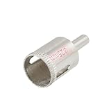 uxcell 25mm 直径 ガラス タイル用　ホールソードリルビット　カッター　シルバートーン