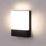 Lightess LED 玄関ライト 防水 防雨型 IP65 センサーなし ブラケットライト 玄関照明 外灯 屋外 ウォールランプ 壁掛け照明 勝手口 門柱灯 室外 バスルーム 廊下 浴室 トイレ 18Ｗ (ナチュラルホワイト)