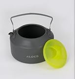 ALOCS CW-K09 Portable Aluminum Oxide Outdoor Camping Pot Teapot Kettle 0.9L [並行輸入品]