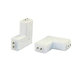 KAPATA LED連結用コネクター 2pin 10mm L型 5個セット 射出成形
