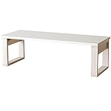 ライフスタイリングショップ ローテーブル 折れ脚 木製 天然木 オフホワイト 幅120cm LS-999OWH