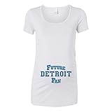 Futureデトロイトファン女性のマタニティTシャツ US サイズ: L カラー: ホワイト