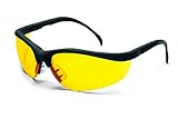MCR Safety KD114AF Klondike Safety Glasses with Black Matte Frame and Amber Anti-Fog Lens, 12-Pair b