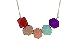 Kitdine Five Star Chewable BPA Free Silicone Baby Teething Nursing Necklace BPA Free for Mom and Bab