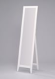 Kings Brand White Finish Solid Wood Frame Floor Mirror [並行輸入品]