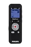【PHILIPS】 乾電池式 ICレコーダー ボイスレコーダー 8GB microSDカードスロット DVT2000 BK