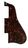 ギターピックガード Fits Gibson ES-335 Short Style 4層構造 ギター保護 保護フィルム付き (4プライブラウントータス)
