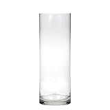 Hosley's 13.75 High Clear Glass Vase. Ideal for floral arrangements; SPA Aromatherapy Votive candle 