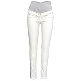 アビックス アルゴヴィア マタニティスキニーパンツ S ホワイト ストレッチツイル 975451