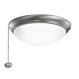 Kichler Lighting 338200obb低プロファイルLED器具ファンライトキット、Oil Brushed Bro W 11 1/2" x H 4 1/4" 338200AP 1