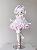 HAMRETHYPPZ 1/4 1/6 1/3 BJD　 球体関節人形 ドレス ドール　コスチューム　人形メイド服 球体関節人形着せ替え プリンセススカート、かわいいメイドスカート、キッチンセット、かわいいスカートセット (ヘッド、素体は含まりません) (ピンク, 1/6)