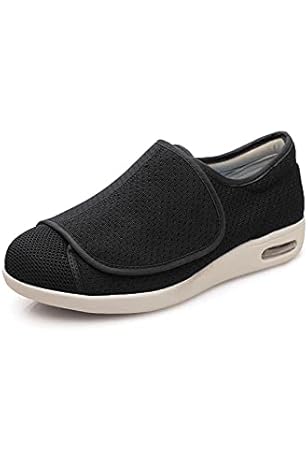 wide width velcro sneakers