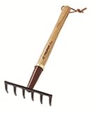Truper 30681 15-Inch Classic Gardener Level Rake, 6-Tine, Ash Handle [並行輸入品]