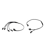 SunniMix ELランプ　ELワイヤー用　2本　スプリッタ　ケーブル　コネクタ