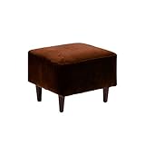 ミニソファー 1人掛け キッズソファ オットマン スツール 布張り chateau ot V-1015 ディープブラウン