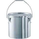 日東金属工業:日東 ステンレスタンク テーパー付吊下げ密閉タンク(フタ付) 10L TP-CTB-24 型式:TP-CTB-24