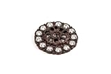 Carpe Diem Hardware 882-12C Cache Bronze Escutcheon with Swarovski Crystals by Carpe Diem Hardware