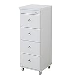 すき間ワゴン 幅30cm 奥行29cm キャスター付 1口コンセント 日本製 隙間収納