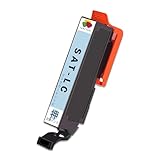 【TAKEYUKI】SAT-LC サツマイモ ライトシアン 互換インクカートリッジ 互換品 互換用 インク SAT-6CL 純正品併用 増量 大容量 ICチープ搭載 残量表示 個包装 対応機種：EP-712A EP-713A EP-714A EP-715A EP-812A EP-813A EP-814A EP-815A インク