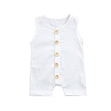 Mimoonkaka　子供服　幼児 新生児 ノースリーブ ソリッド 服 ジャンプスーツ ロンパース 超可愛い　おしゃれ　人気　激安 夏　秋