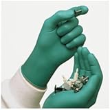 Ansell 92-500-8.5-9 Touch N Tuff Nitrile Gloves Powdered 4 mil Size 8.5 - 9 Green [並行輸入品]