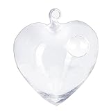 Merssavo ミニクリアボール形状ハンギングガラス花瓶花植物マイクロ風景ボトルX 1