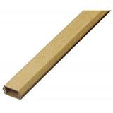 Yazawa 固定テープ付モール 3号 1m 木目ライト(薄)