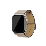 [BONAVENTURA] ボナベンチュラ AppleWatch用 レザーバンド(アダプター:シルバー) ノブレッサ 【38mm/40mm/41mm/42mm, M/Lサイズ】 ([グレージュ ] N40LSV-GG