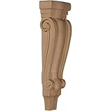 Ekena Millwork CORW05X02X16PTRO 5 1/8-Inch W x 2 3/8-Inch D x 15 1/2-Inch H Medium Traditional Pilas