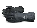 Superior NE3030 Chemstop Unsupported Neoprene Glove, Work, Chemical Resistant, 30 mil Thickness, 12 
